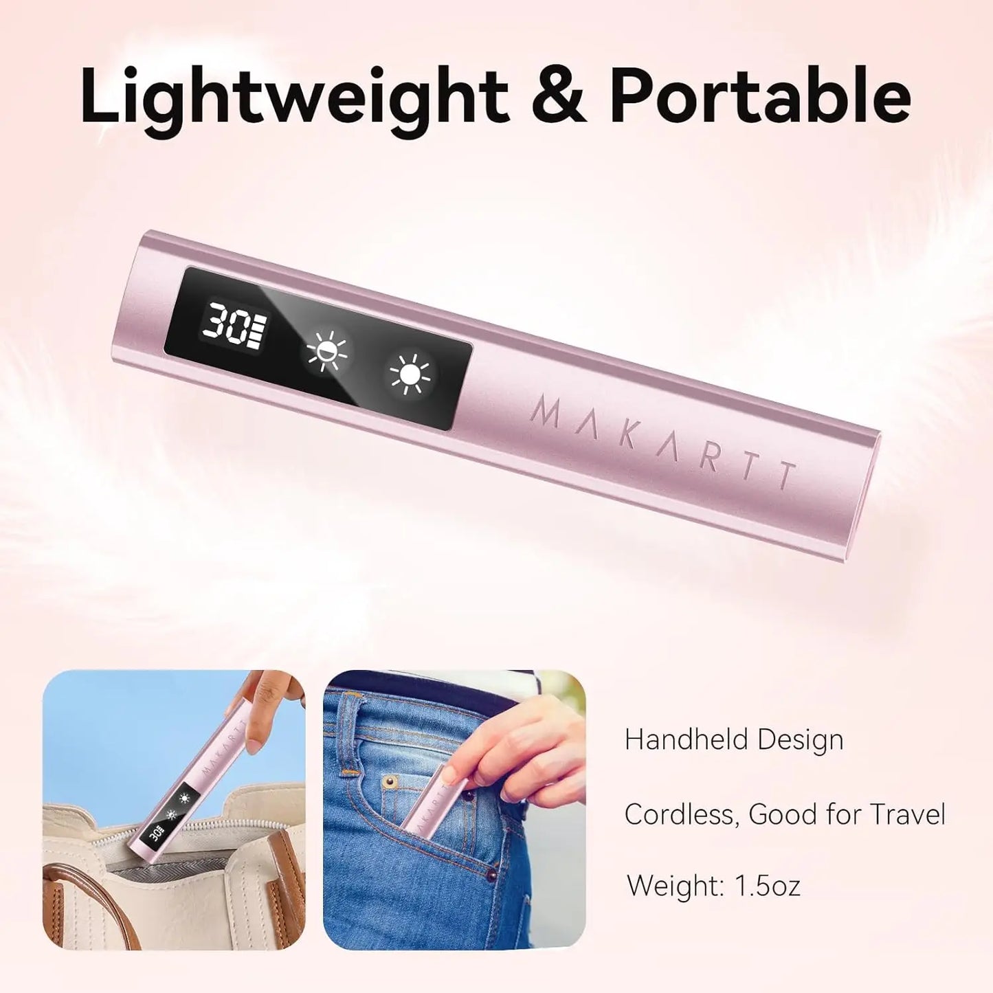 Makartt Handheld UV Nail Lamp With Painless Mode