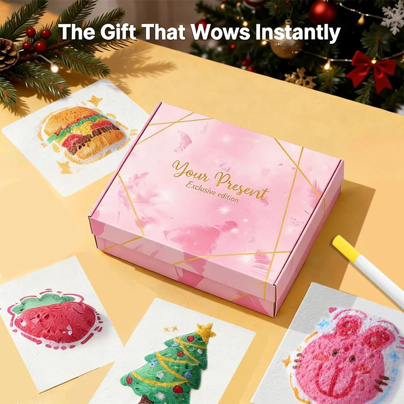 3D Magic Foam Texture Painting Kit With Acrylic Markers