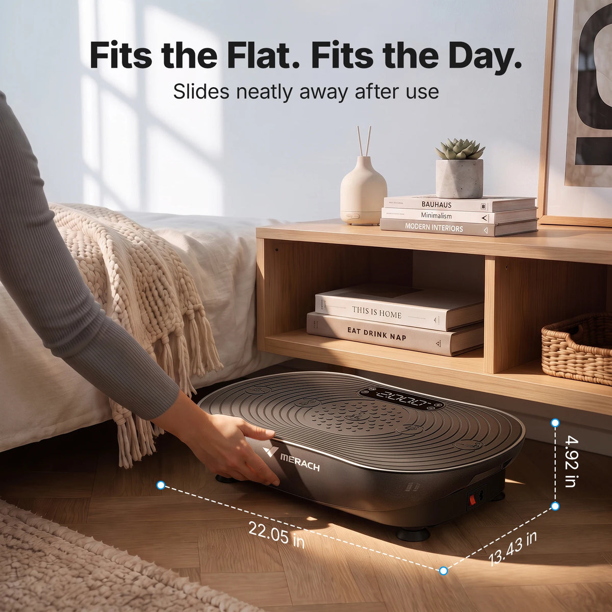 MERACH Vibration Plate Exercise Machine With Digital Display And Speakers