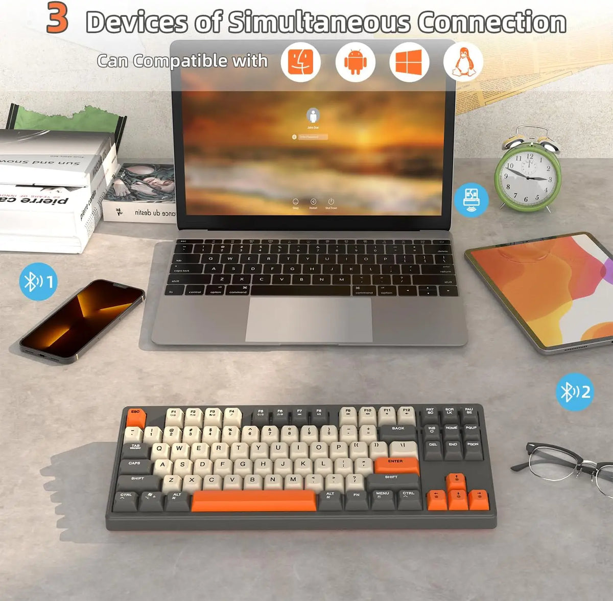 Attack Shark M87 Wireless Gaming Keyboard With Bluetooth Dual Mode Receiver
