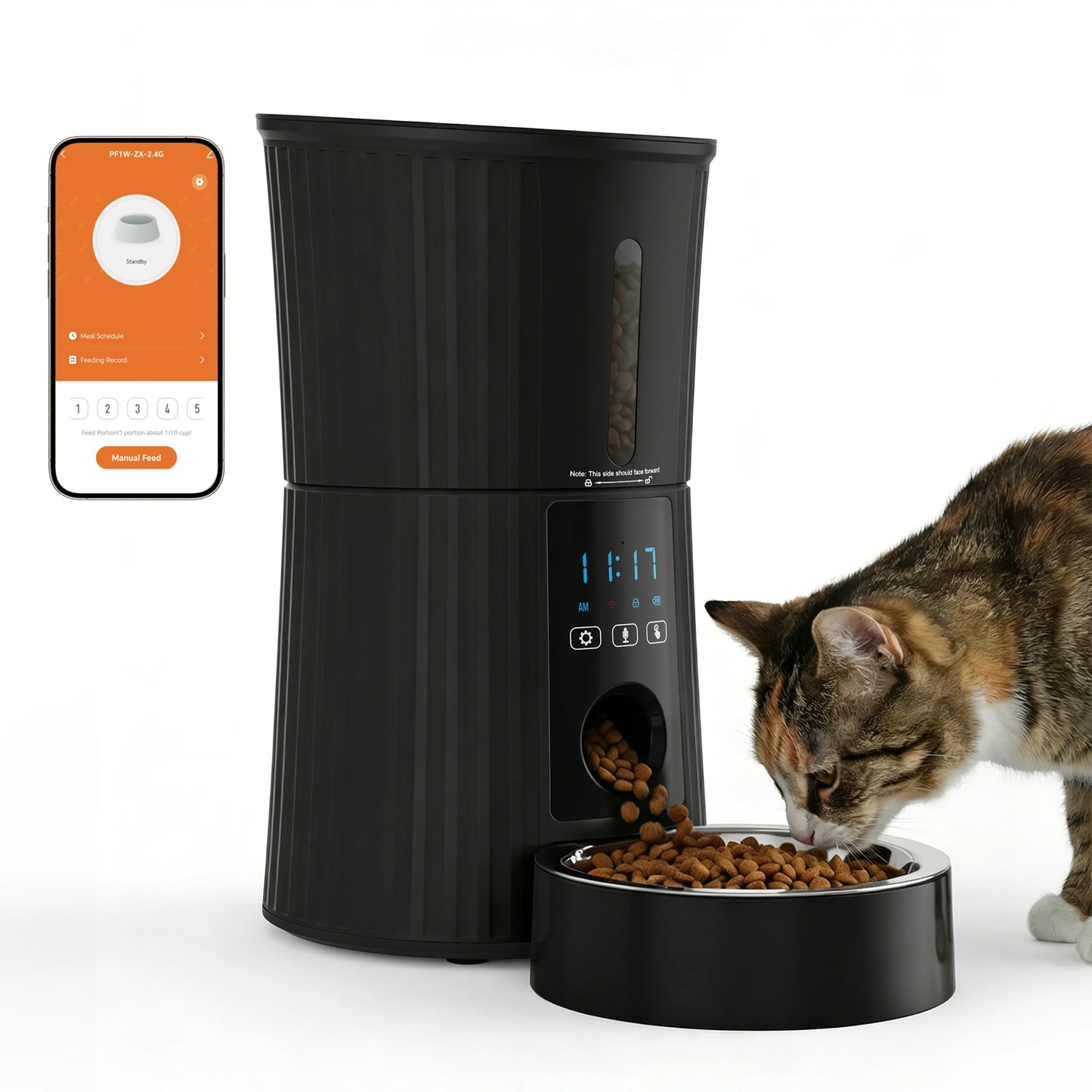 JHK Automatic WiFi Cat Feeder App Control Programmable Power Supply