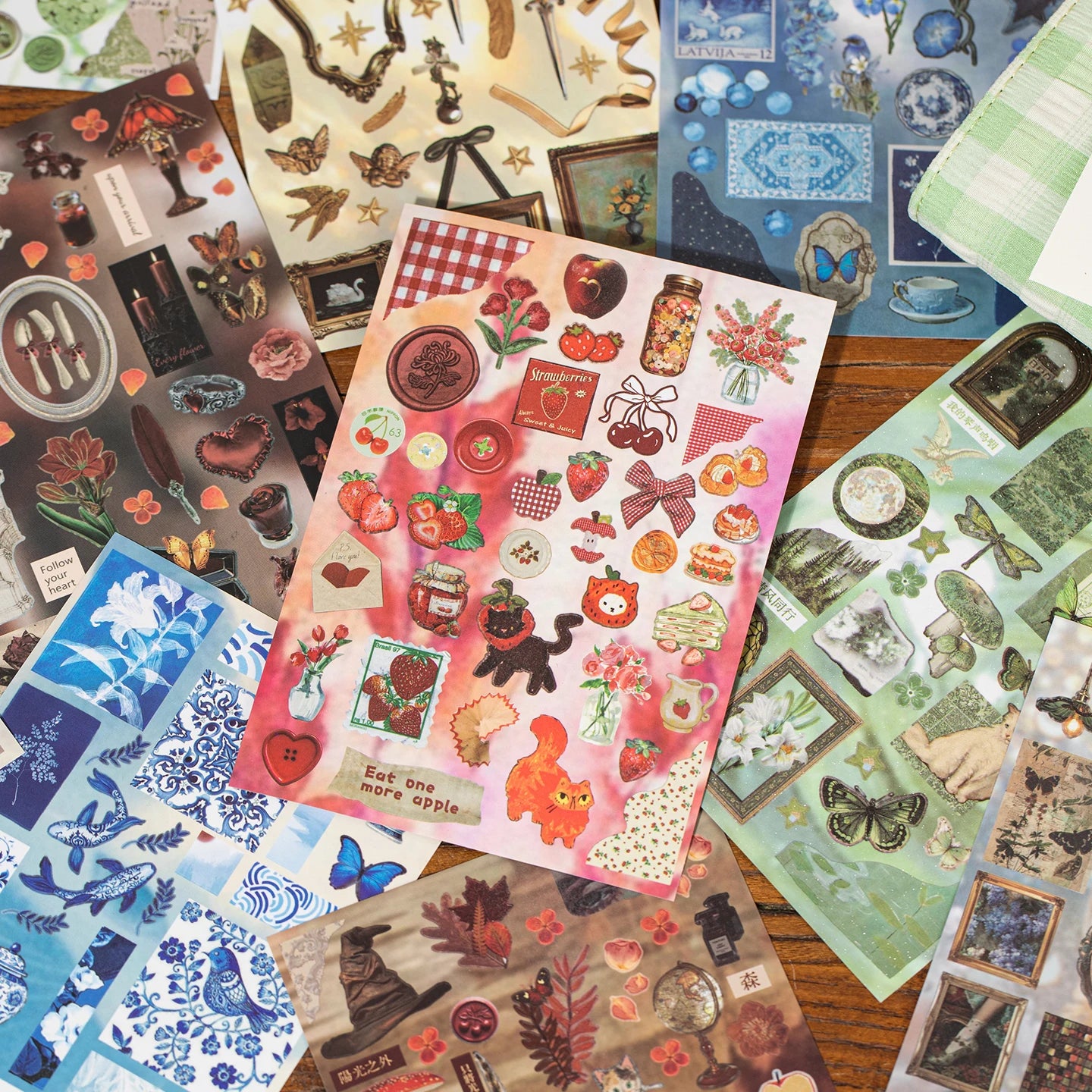 Mirror Style Decorative Sticker Book For Diary Scrapbooking DIY