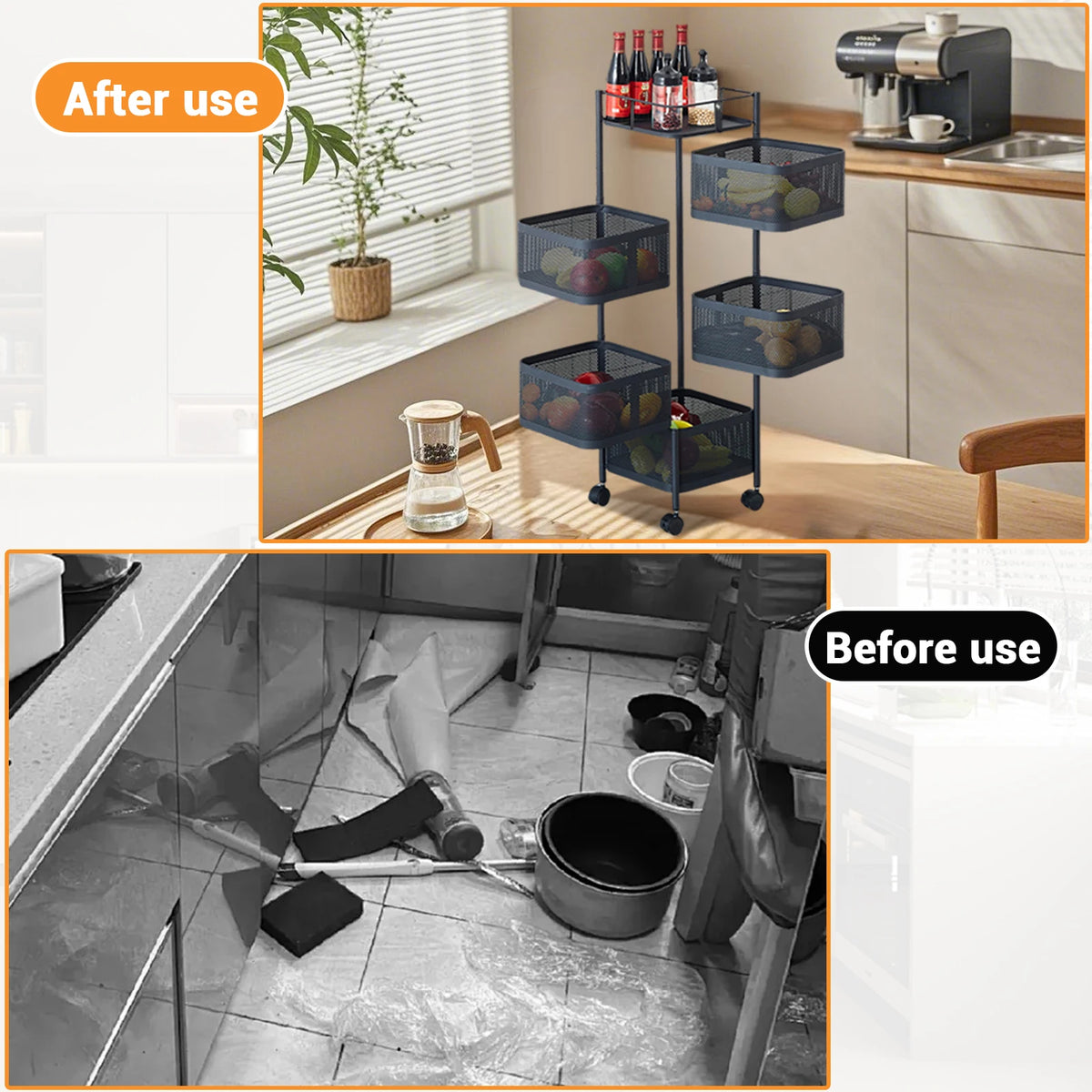 HobbyLane Five Layer Rotatable Carbon Steel Storage Rack