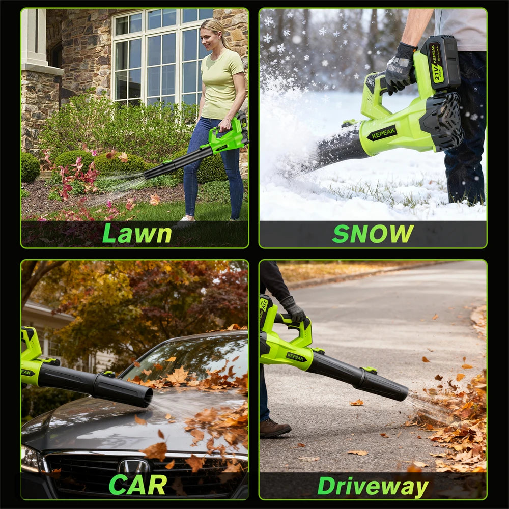 AT Brushless Cordless Leaf Blower For Yard Snow And Dust