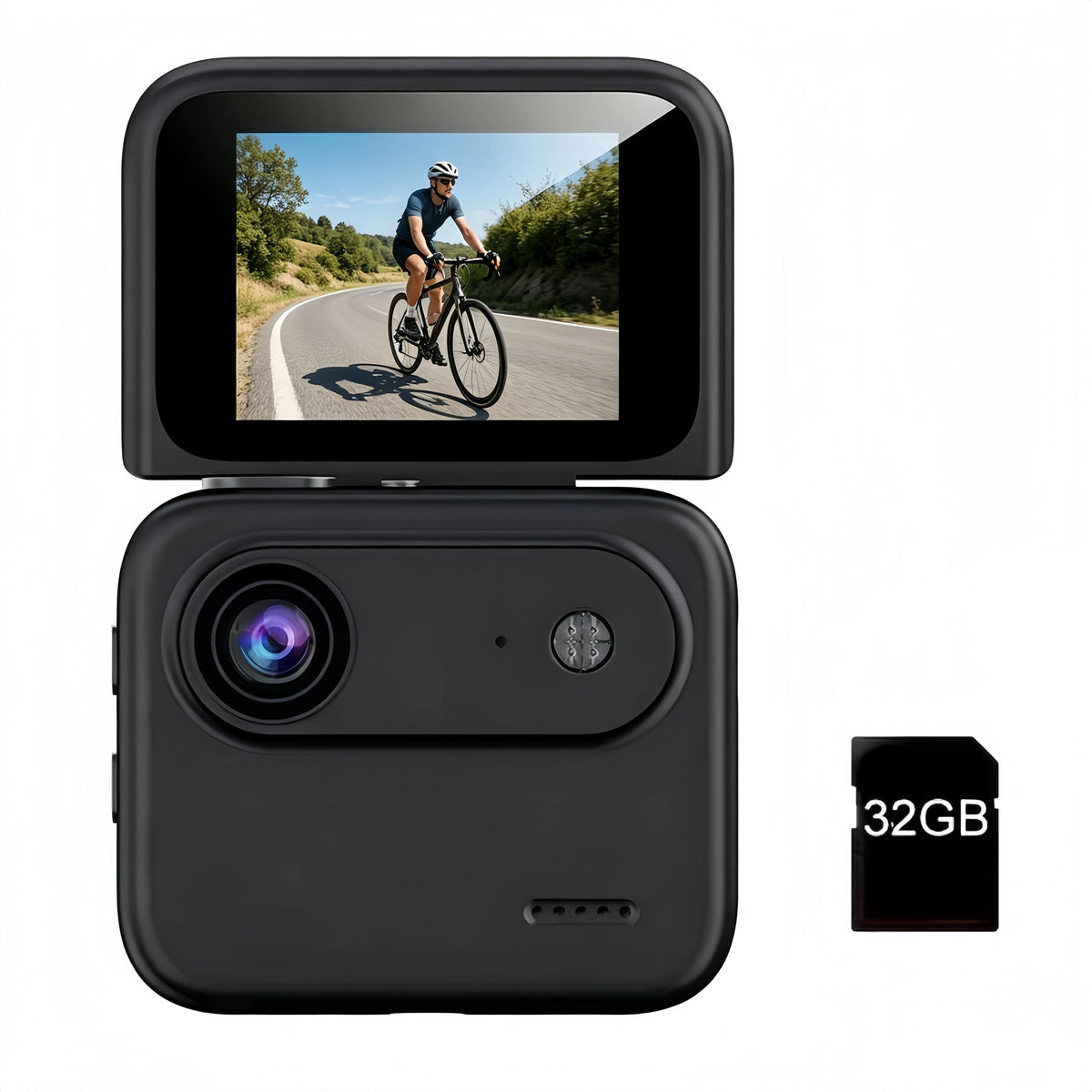 4K Flip Screen Action Camera With Anti Shake Vlogging Recording
