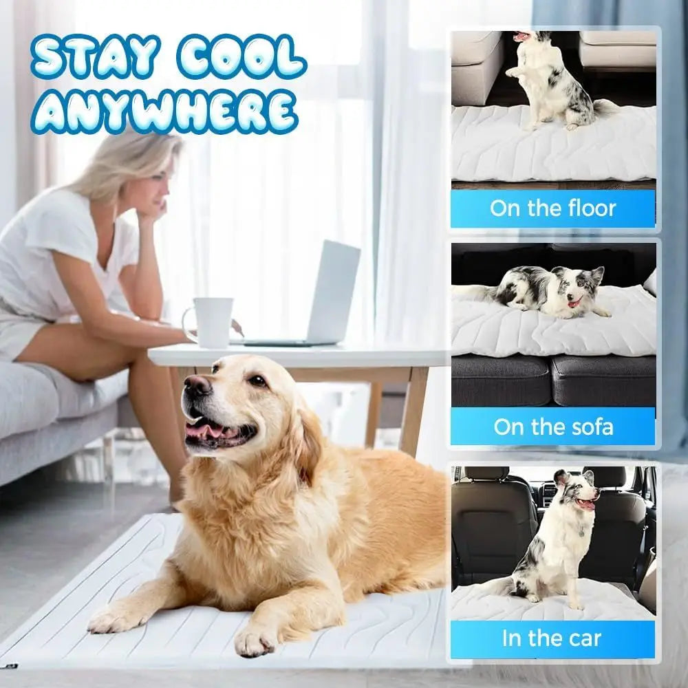 Premium Cooling Mat For Dogs And Cats Reversible