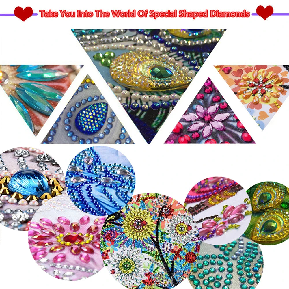 Cute Animal Shaking Head 5D Diamond Painting Acrylic Tabletop Ornaments