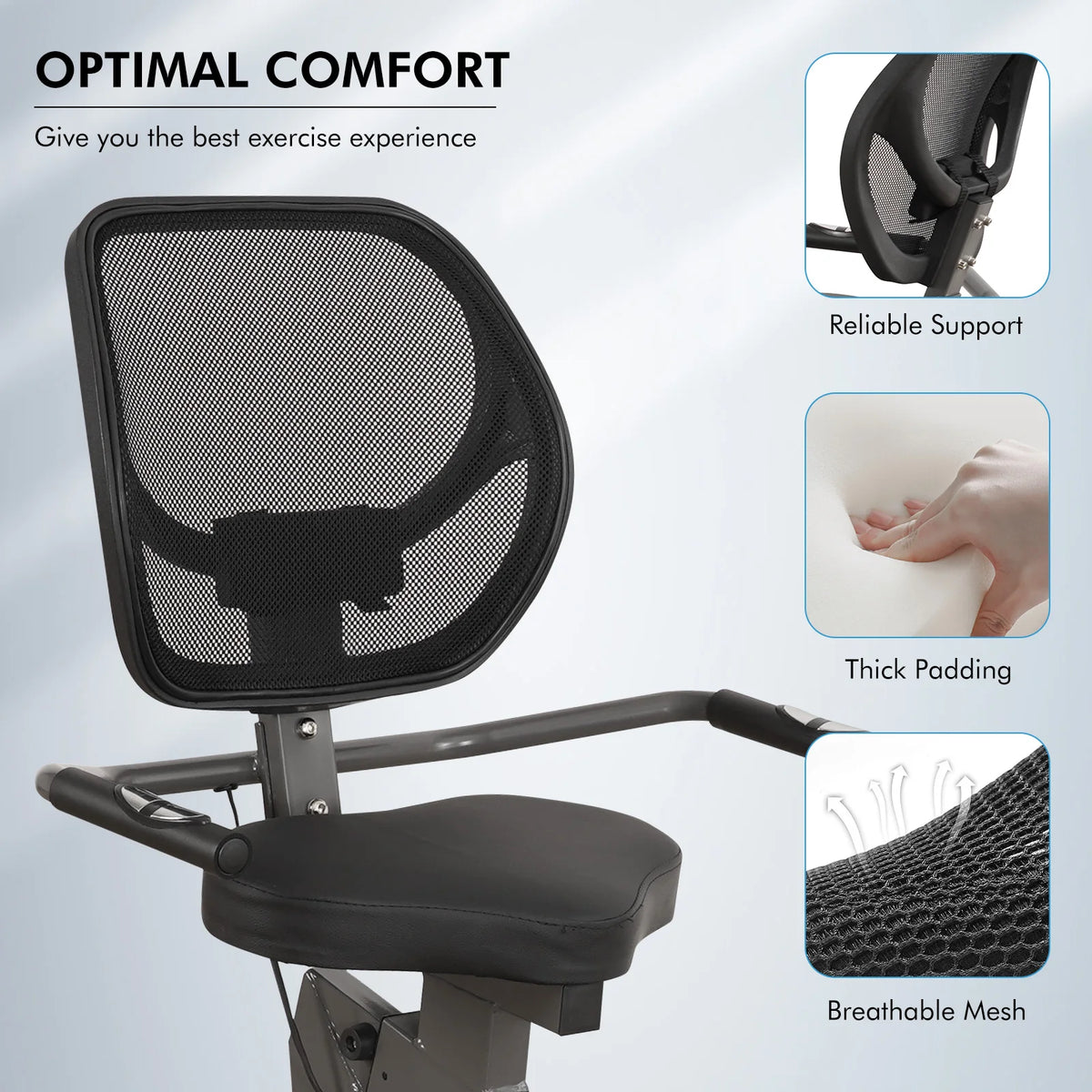 Stationary Recumbent Exercise Bike For Home Fitness Training