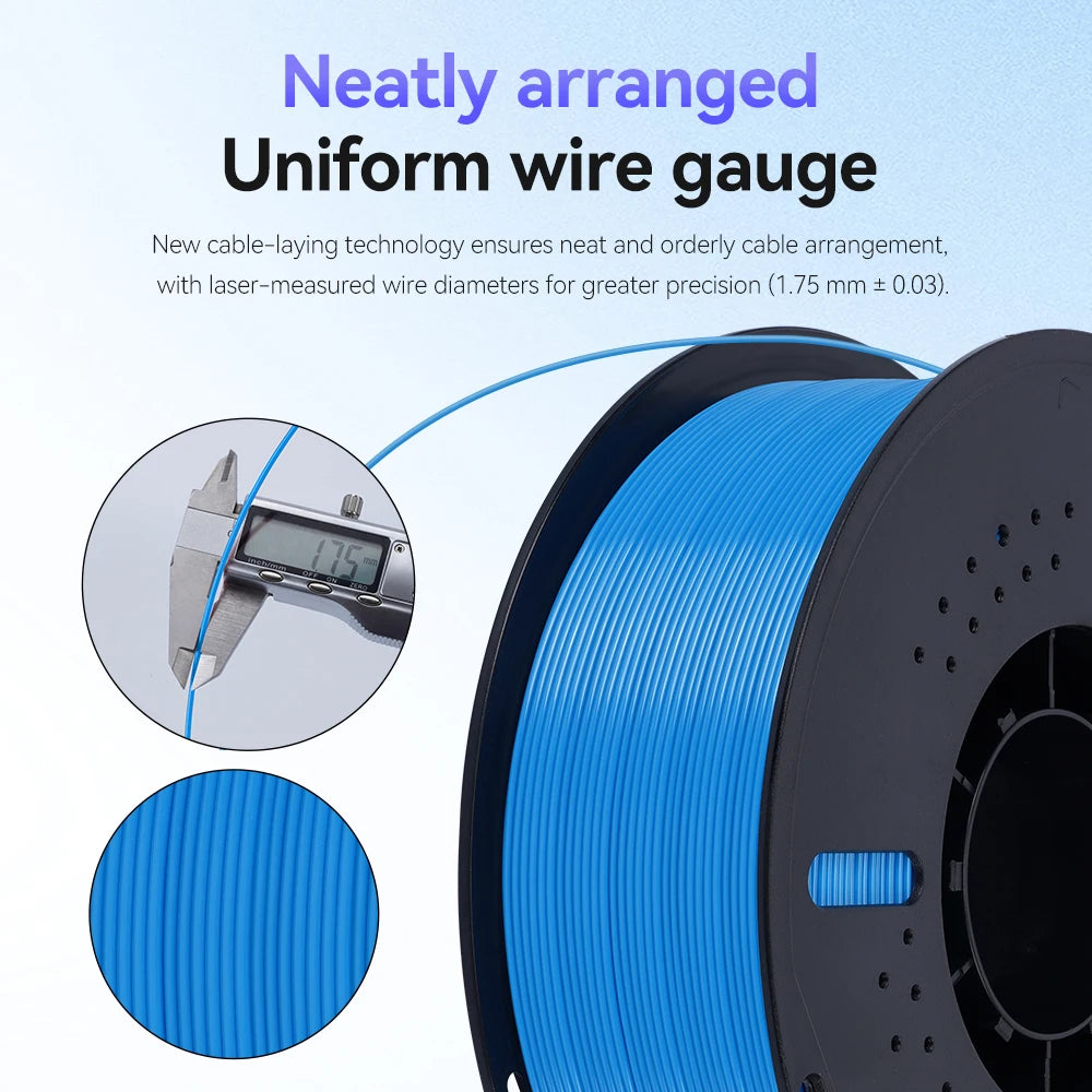 KINGROON PETG 3D Printer Filament Tangle Free Eco Friendly Plastic