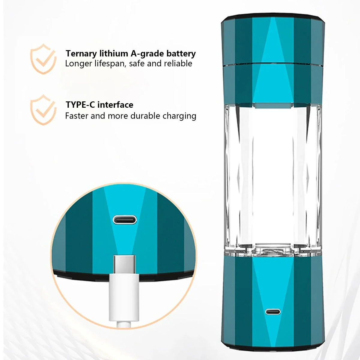 Chcyus Hydrogen Water Bottle Pro Titanium Ionizer Purifier