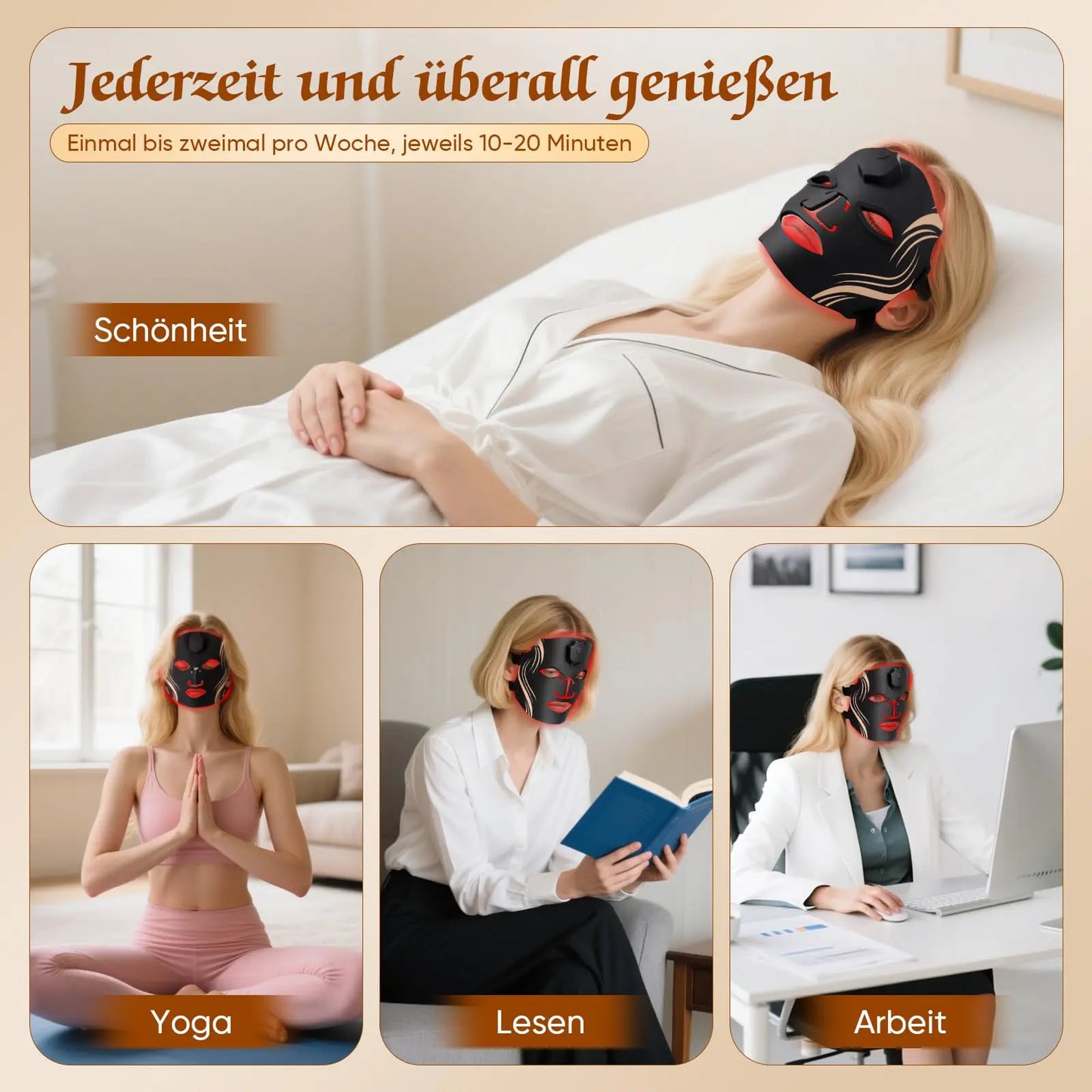 UBilli Silicone LED Face Mask For Advanced Skin Care