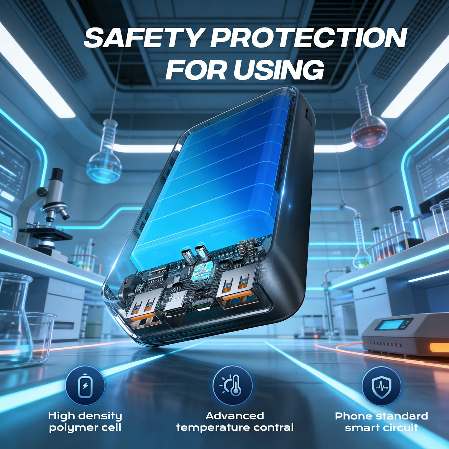 Hguanus High Capacity Power Bank With Digital Display