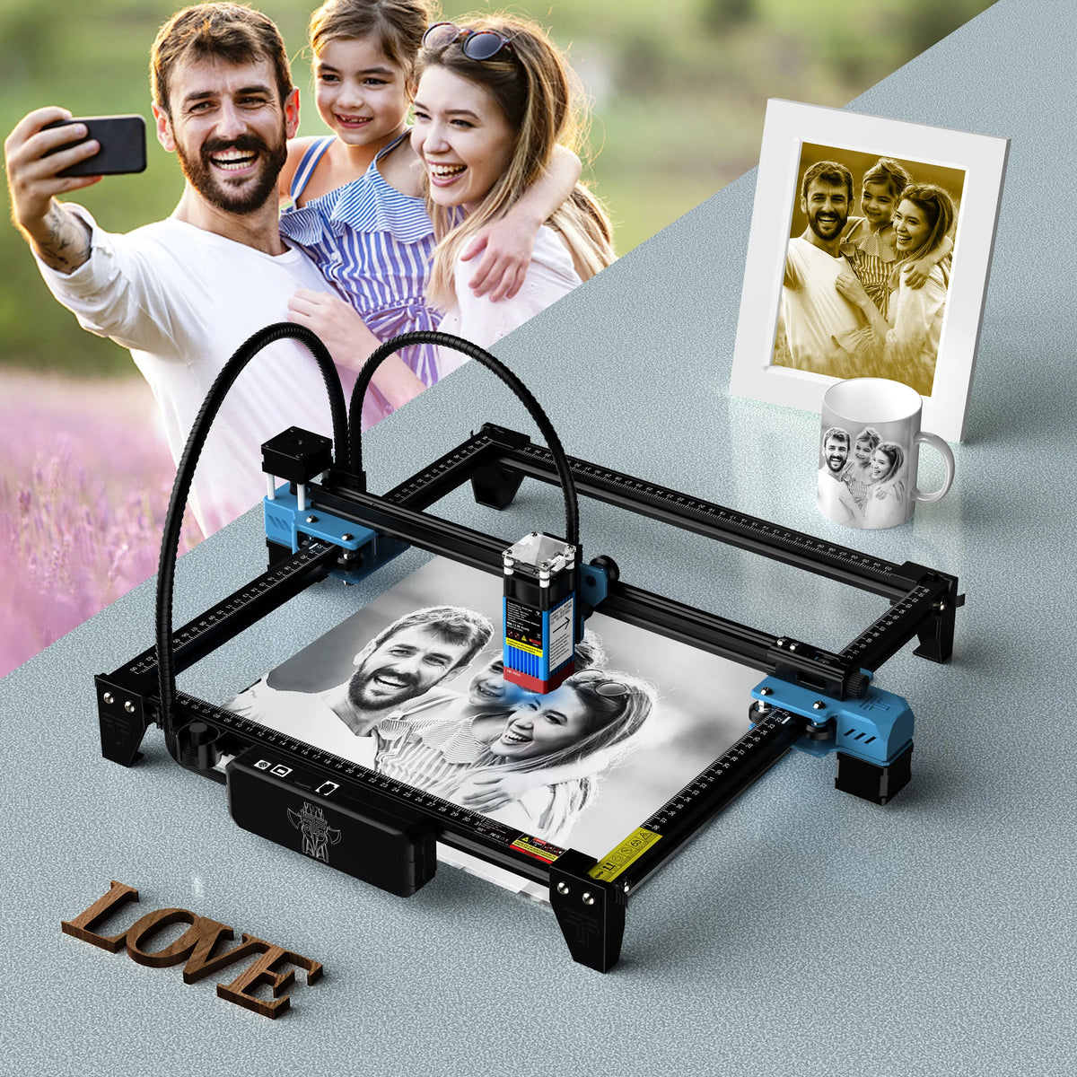 TwoTrees TTS55 Pro Laser Engraver With WiFi Offline Control