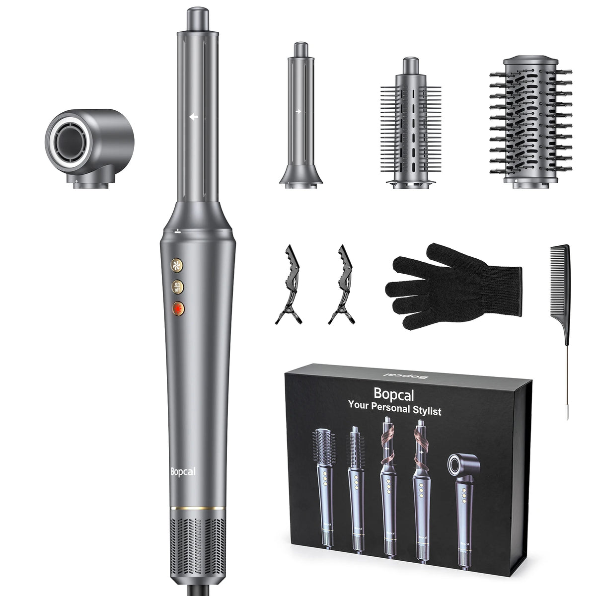 BOPCAL 5 In 1 Multifunctional Hair Dryer Styling Comb