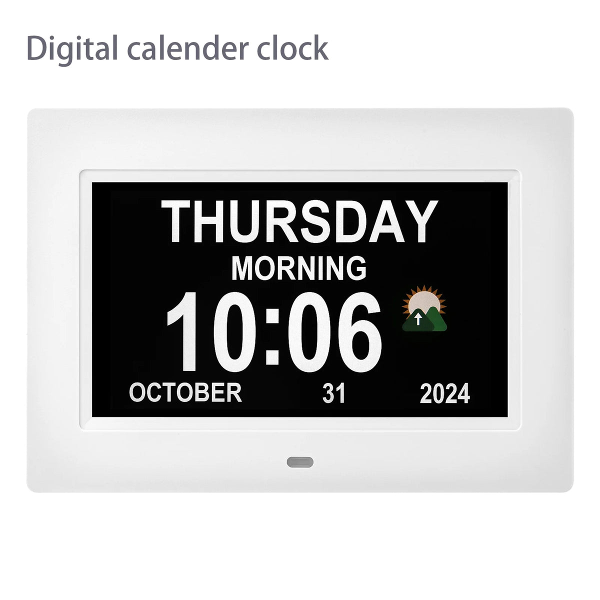 Digital Dementia Clock for Seniors with Day Date and Alarms