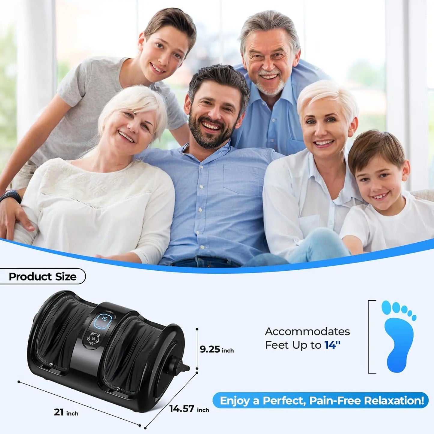 Htm Electric Foot And Calf Shiatsu Massage Machine