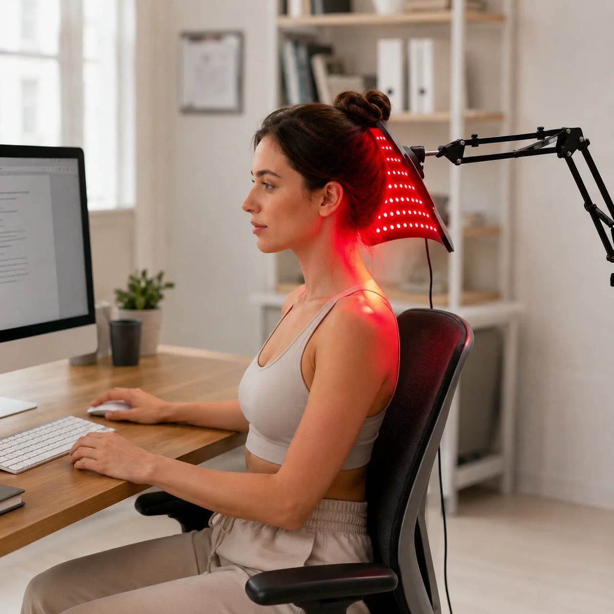 Red Light Therapy Panel For Face And Body Adjustable Stand