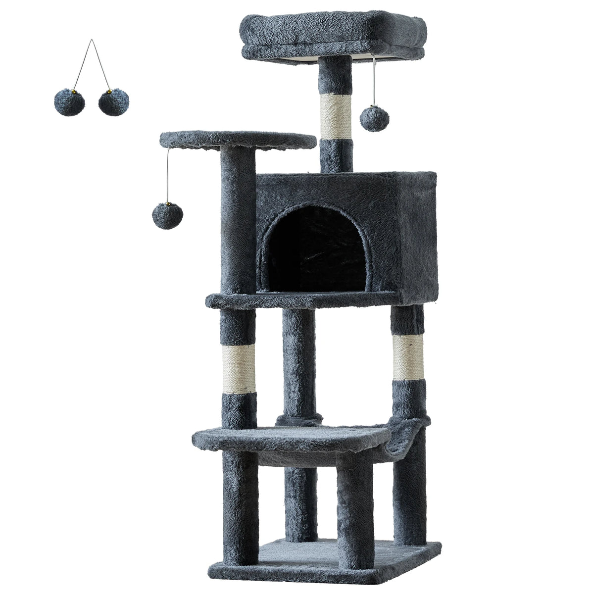 JHK Multi-Level Cat Tree Tower With Sisal Scratching Posts