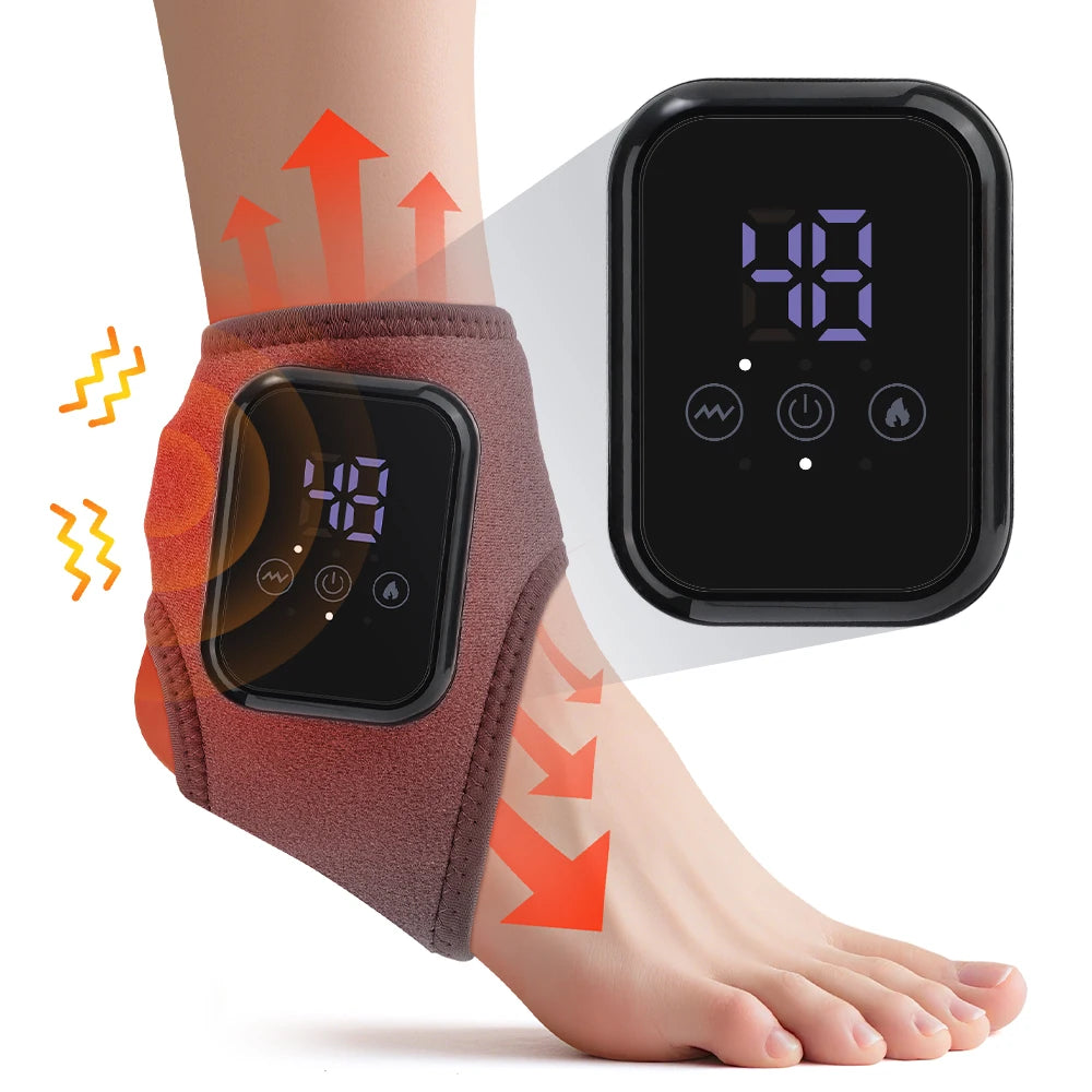 Portable Heated Electric Foot And Ankle Vibration Massager