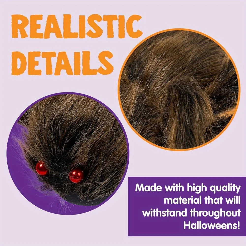 Giant Hairy Spider Halloween Outdoor Yard Decoration Prop