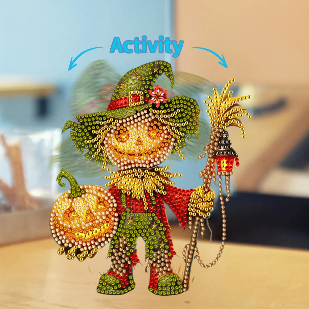 Cute Animal Shaking Head 5D Diamond Painting Acrylic Tabletop Ornaments