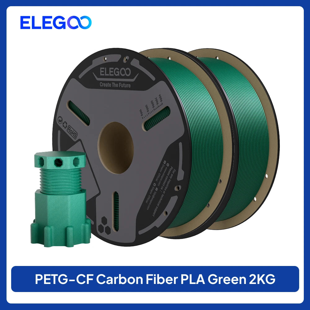 ELEGOO PETG-CF Carbon Fiber 3D Printing Filament for FDM Printers