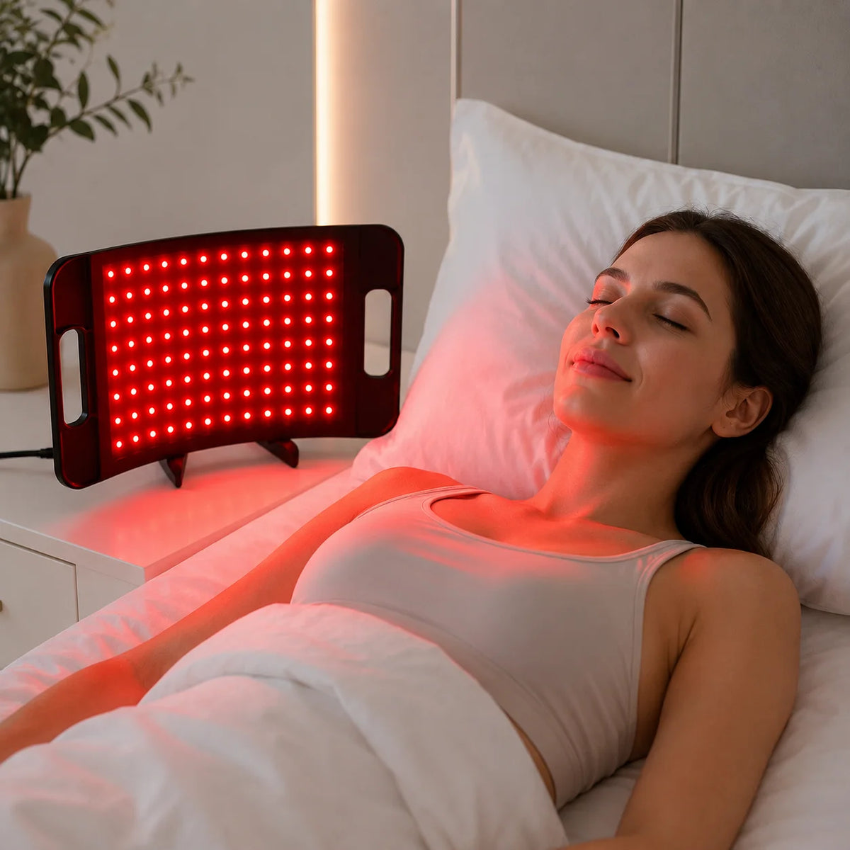 Red Light Therapy Panel For Face And Body Adjustable Stand