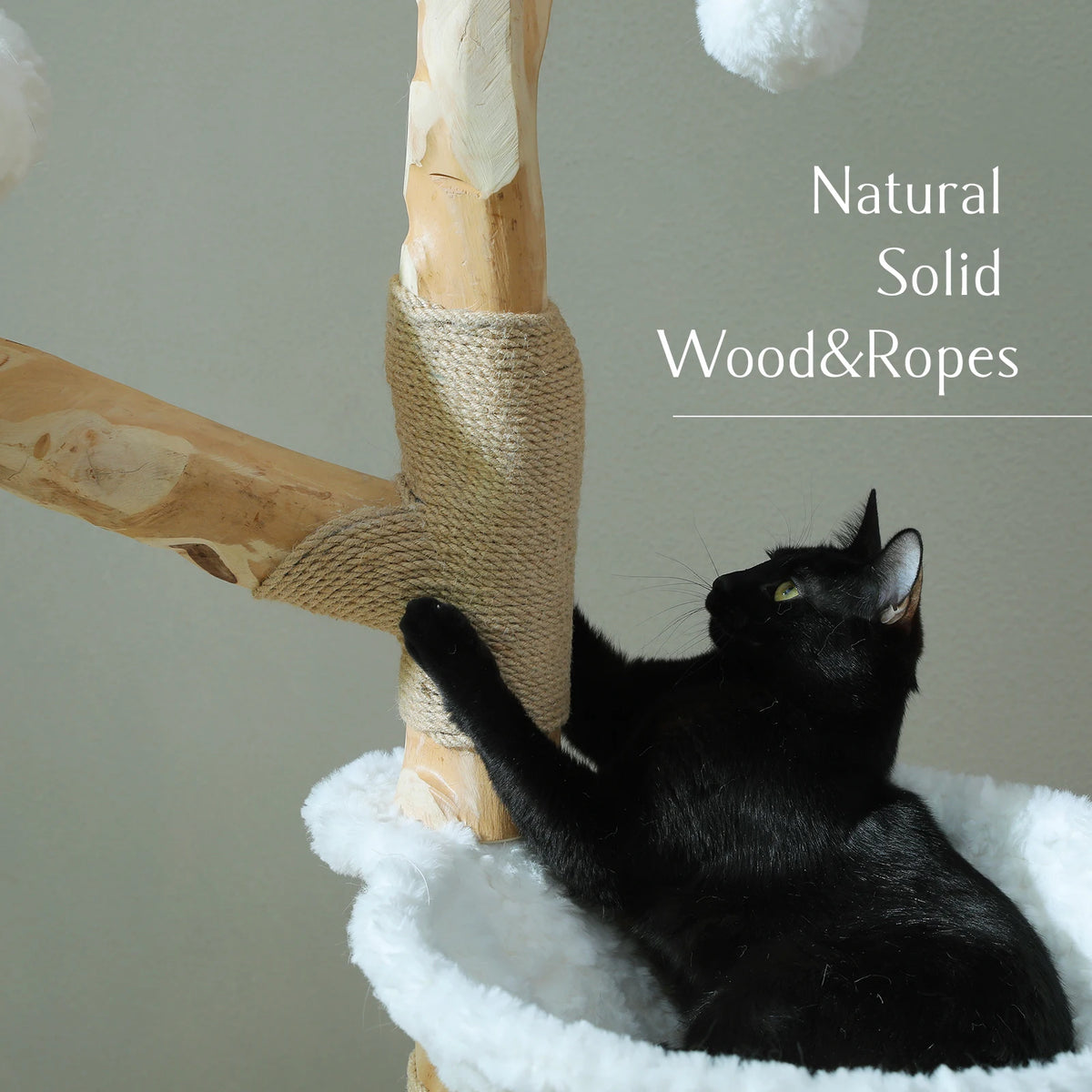 PAWZ Road Cat Tree Sisal Scratching Post Wicker Basket Bed