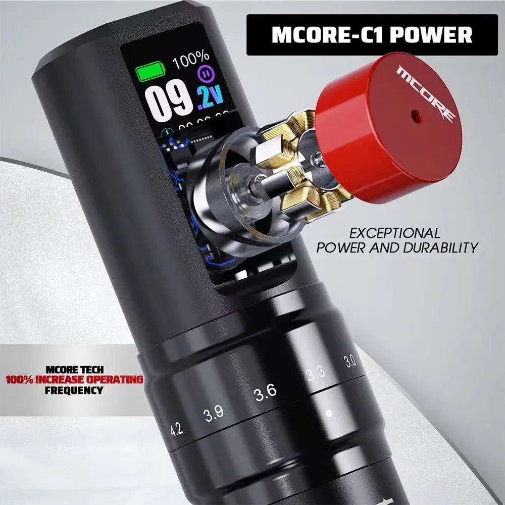 Mast Fold2 Pro Wireless Tattoo Pen Machine Kit Digital Display