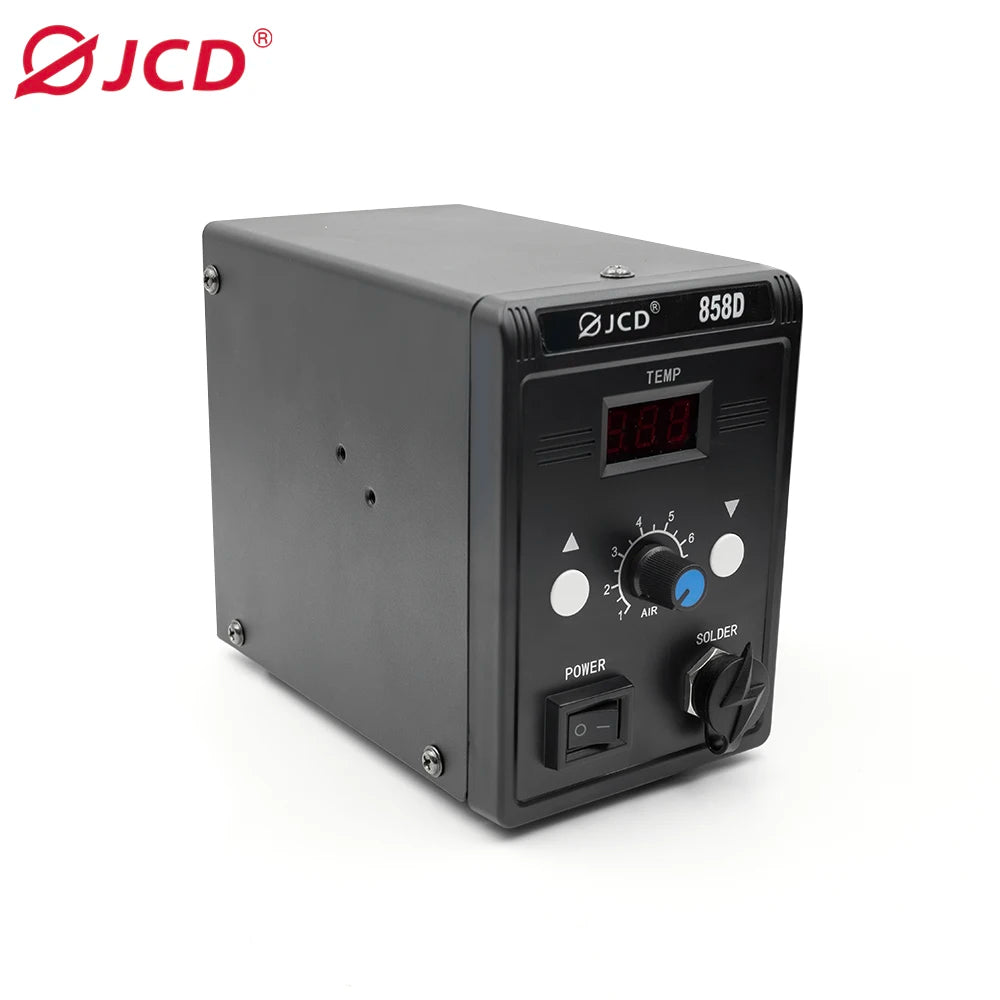 JCD 858D Hot Air Rework Soldering Station Digital Temperature Control