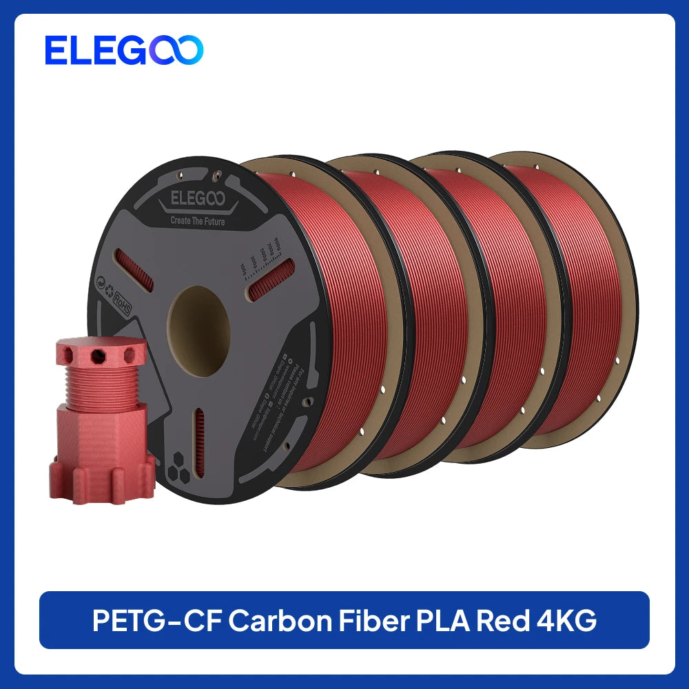 ELEGOO PETG-CF Carbon Fiber 3D Printing Filament for FDM Printers