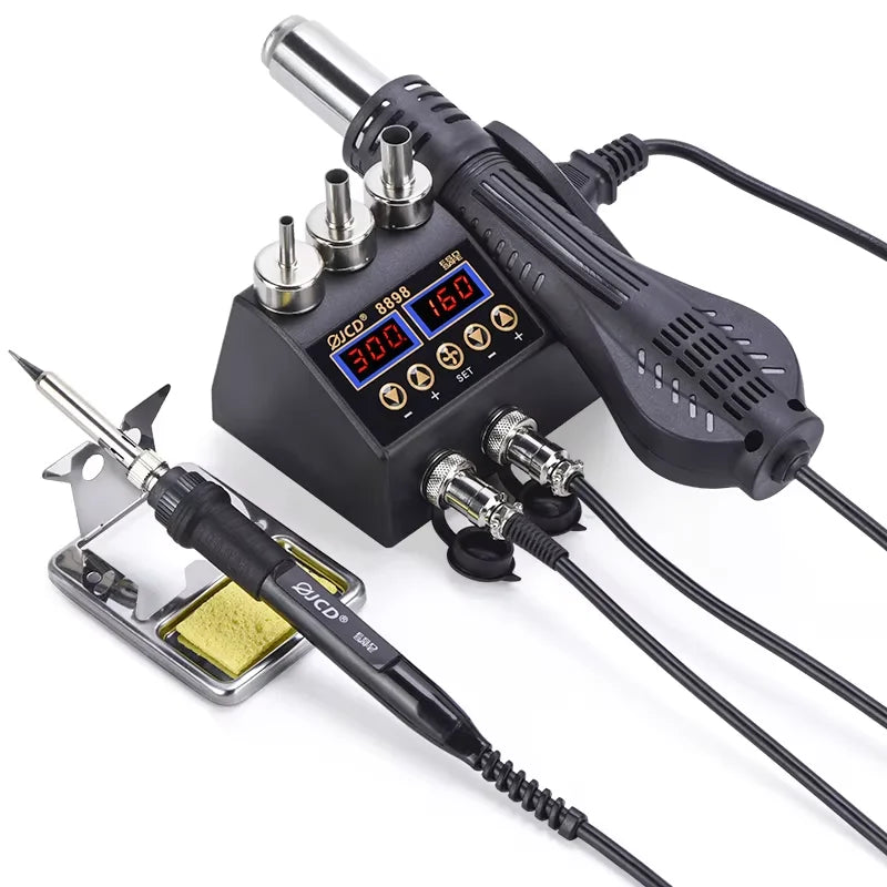 JCD 8586D Soldering Station Hot Air Gun and Soldering Iron