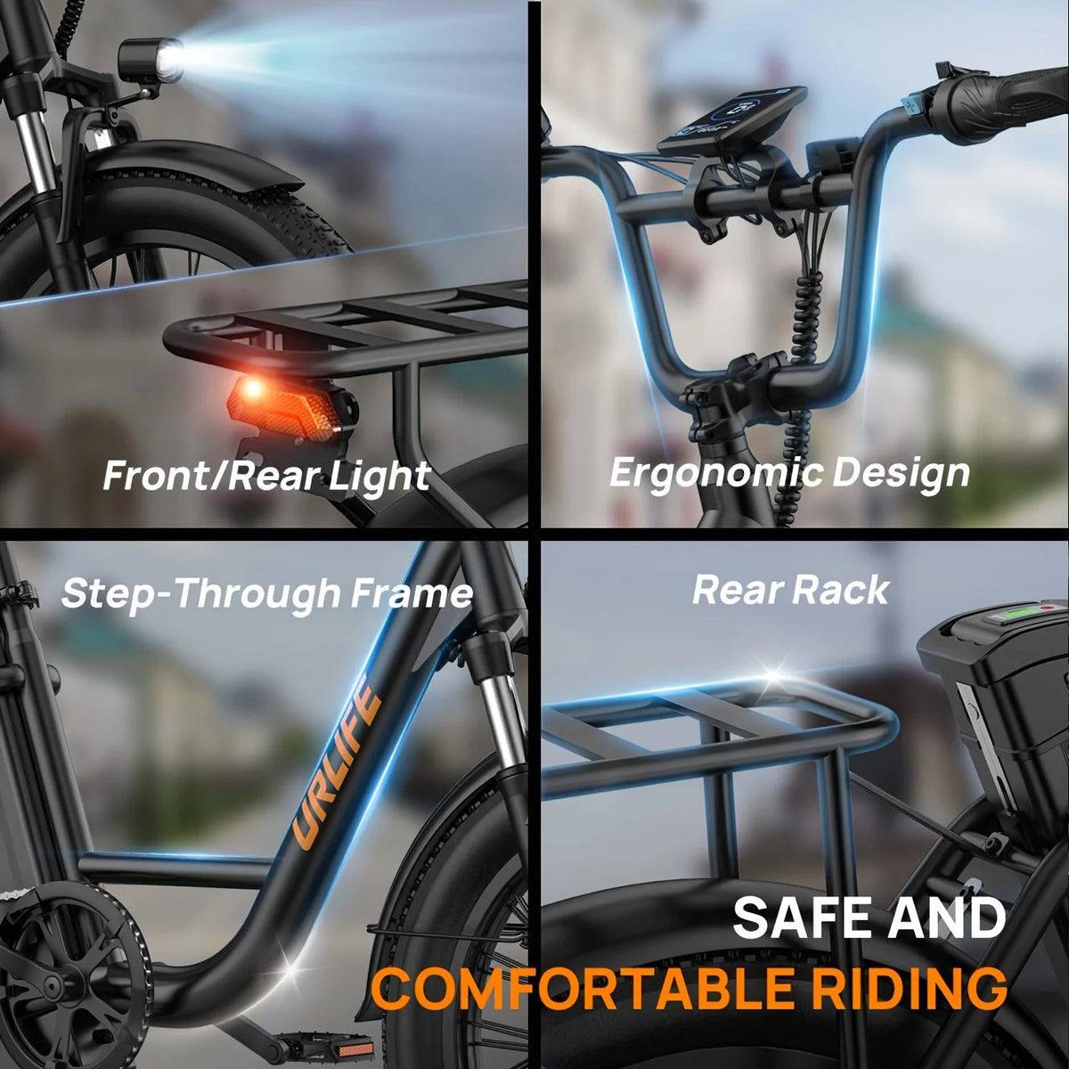 URLIFE 1000W Brushless Electric Bike With 48V Battery