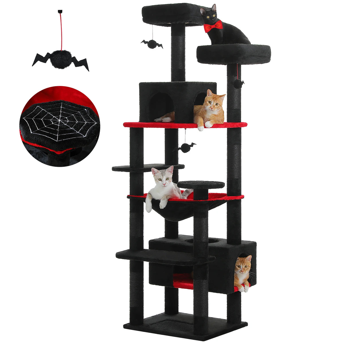 PAWZ Road Cat Tree With Sisal Posts, Hammock And Condos