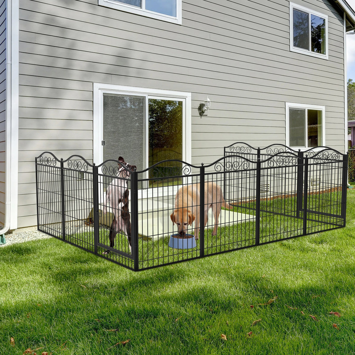 Bingopaw Heavy Duty Eight Panel Foldable Dog Exercise Fence