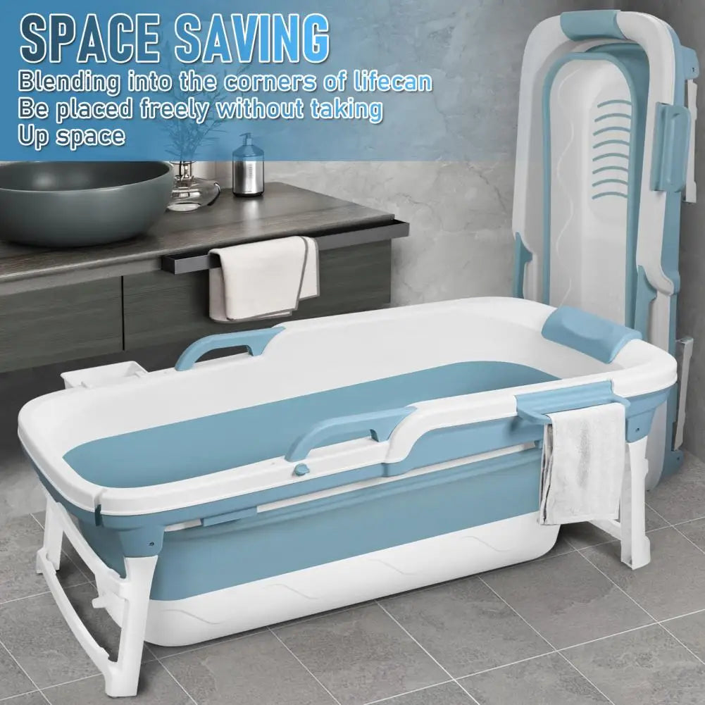 Portable Collapsible Bathtub for Adults and Kids with Handles