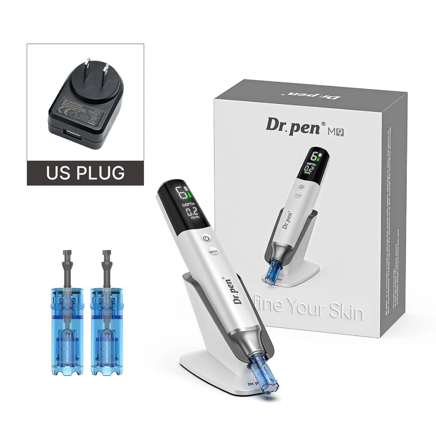 Hello Face Dr Pen M9 Microneedle Device And Led Mask