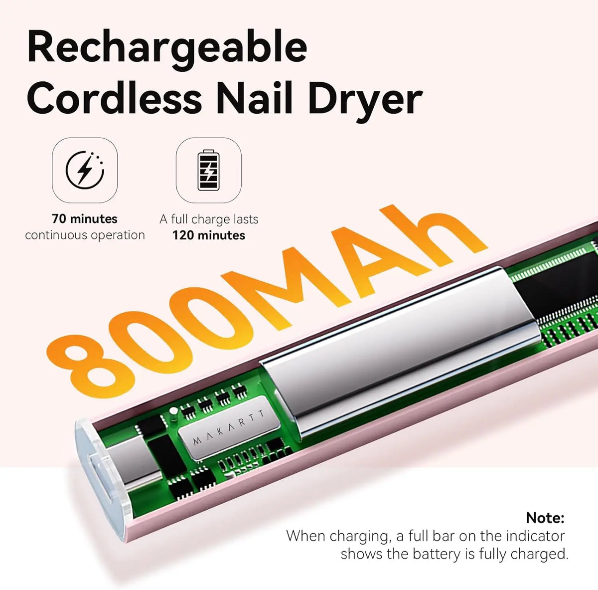 Makartt Handheld UV Nail Lamp With Painless Mode
