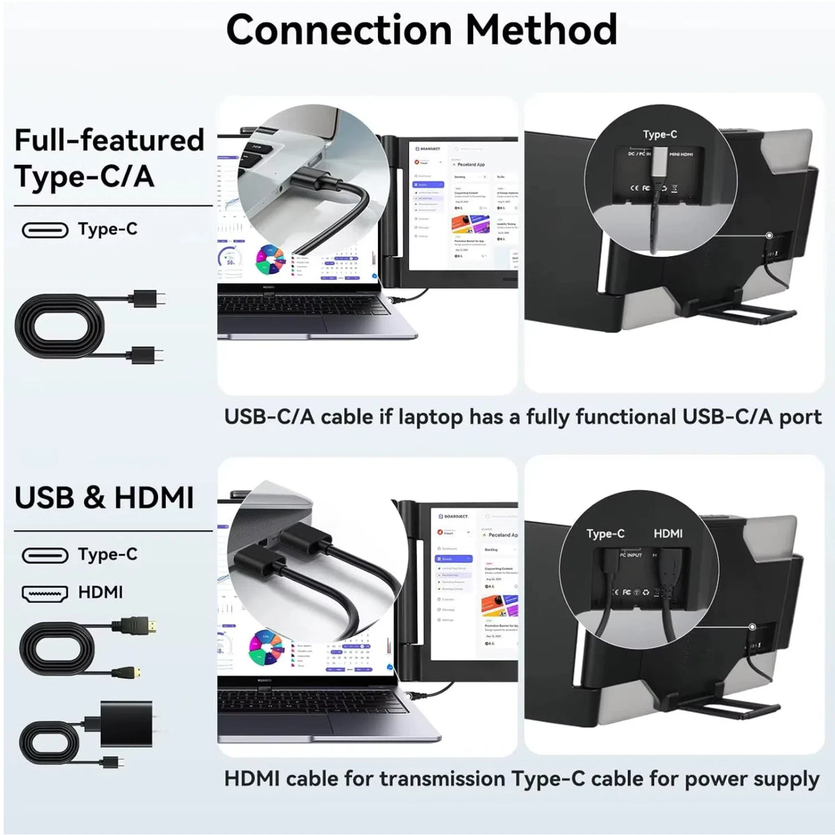 AEEZO-US Laptop Screen Extender 1080P IPS Portable Monitor