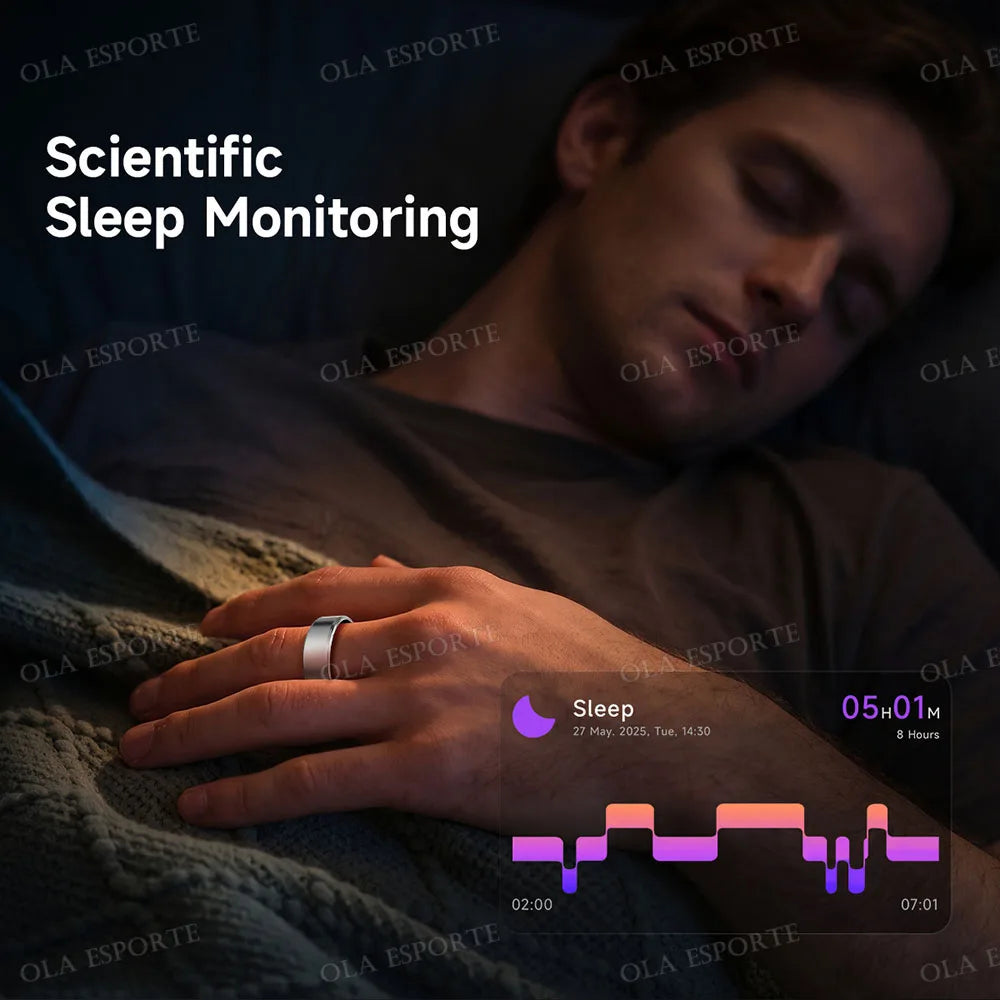 Ola Esporte Smart Ring Fitness Tracker Heart Rate Sleep Monitor