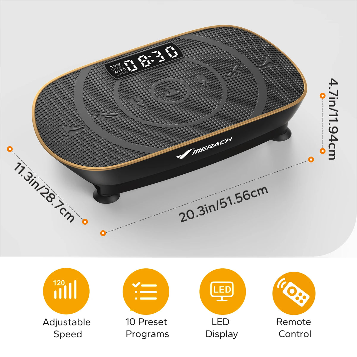 MERACH Vibration Plate Exercise Machine for Whole Body Fitness Workouts