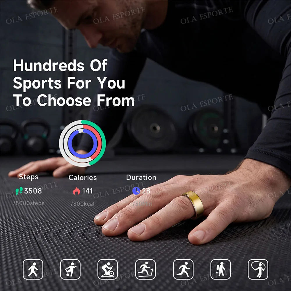 Ola Esporte Smart Ring Fitness Tracker Heart Rate Sleep Monitor