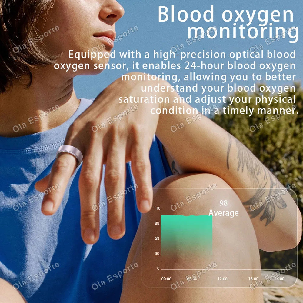 Ola Esporte Smart Ring Heart Rate Blood Oxygen Sleep Tracker