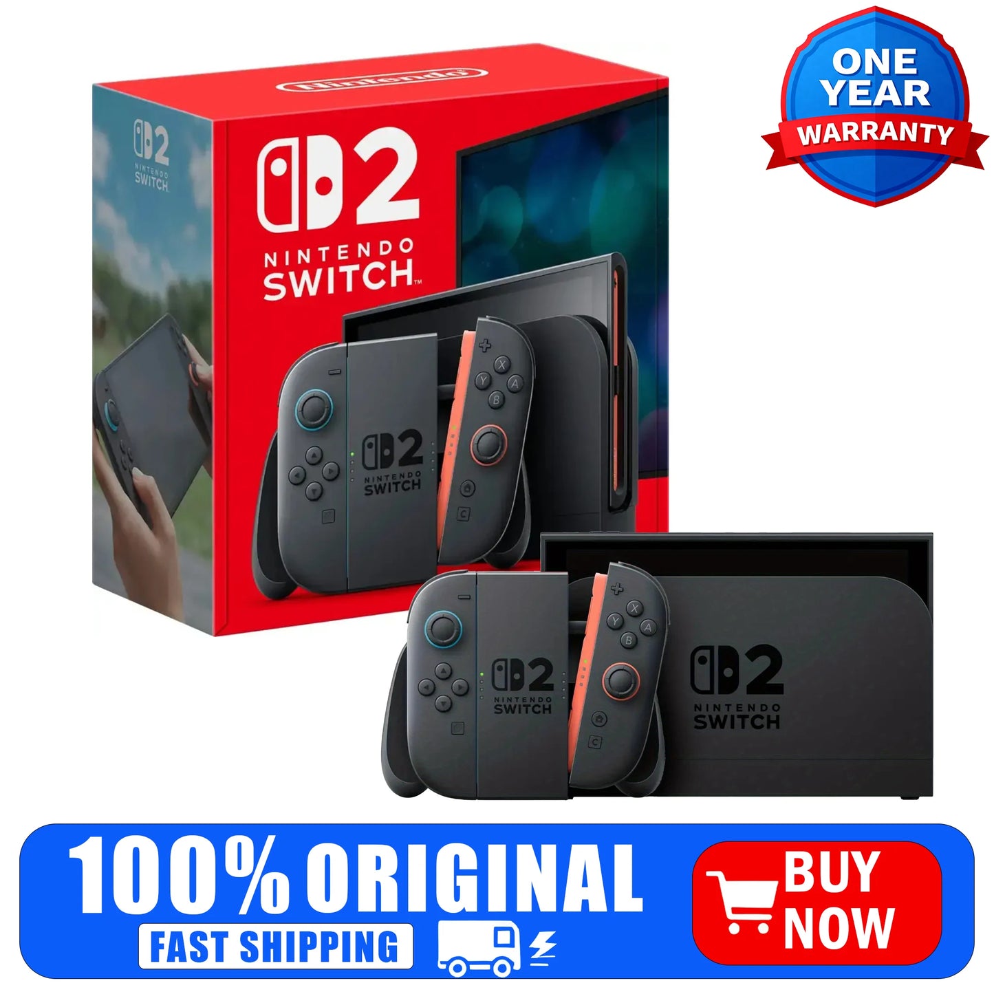 Nintendo Switch 2 Video Game Console US Version Multi Language