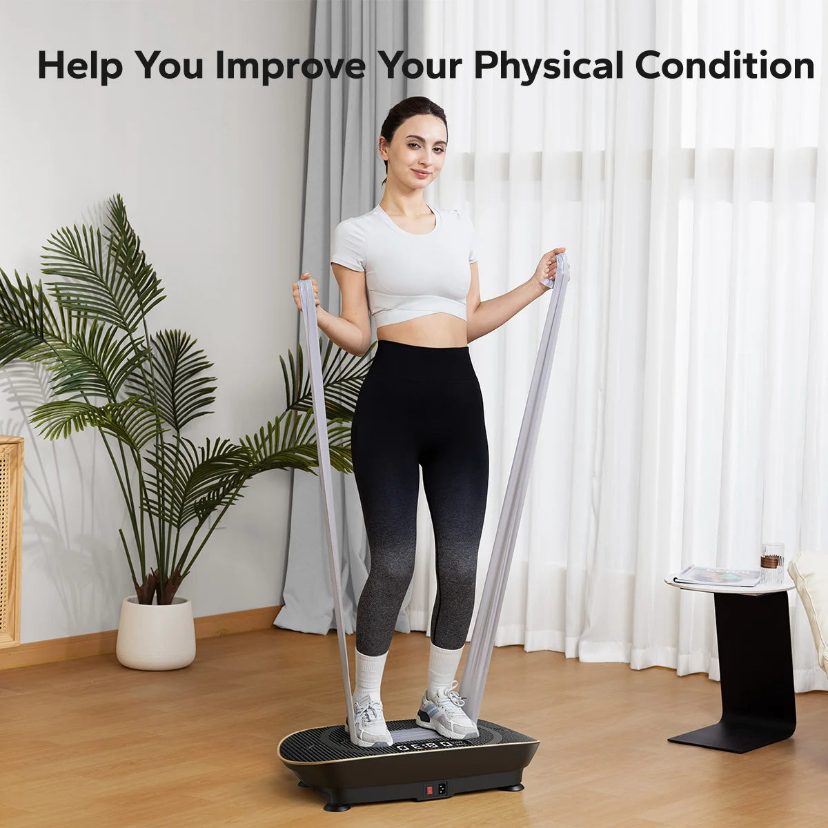MERACH Vibration Plate Exercise Machine for Whole Body Fitness Workouts