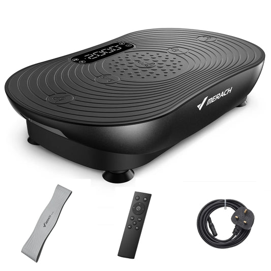 MERACH Vibration Plate Exercise Machine With Digital Display And Speakers