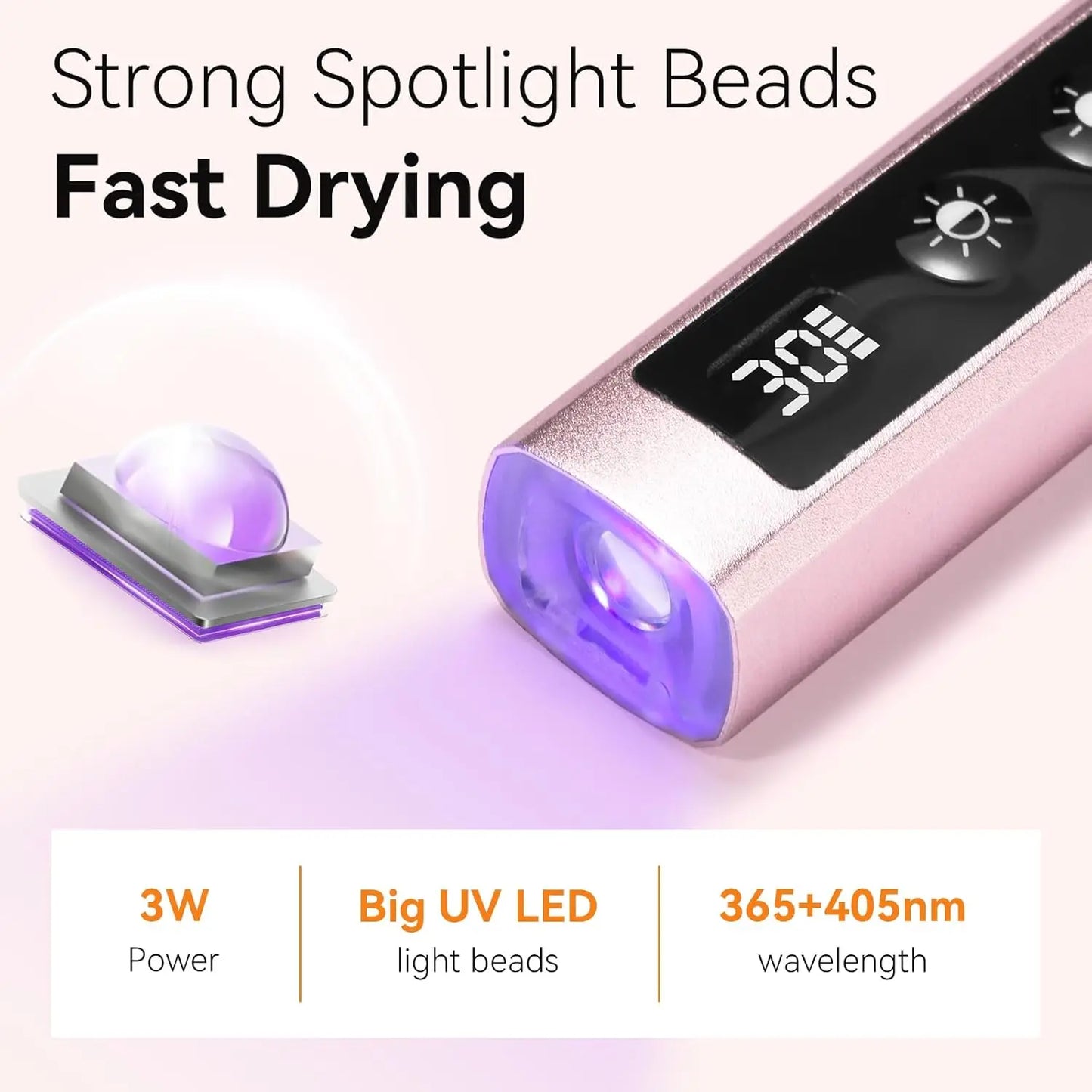 Makartt Handheld UV Nail Lamp With Painless Mode