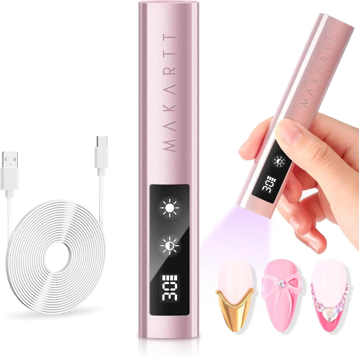 Makartt Handheld UV Nail Lamp With Painless Mode