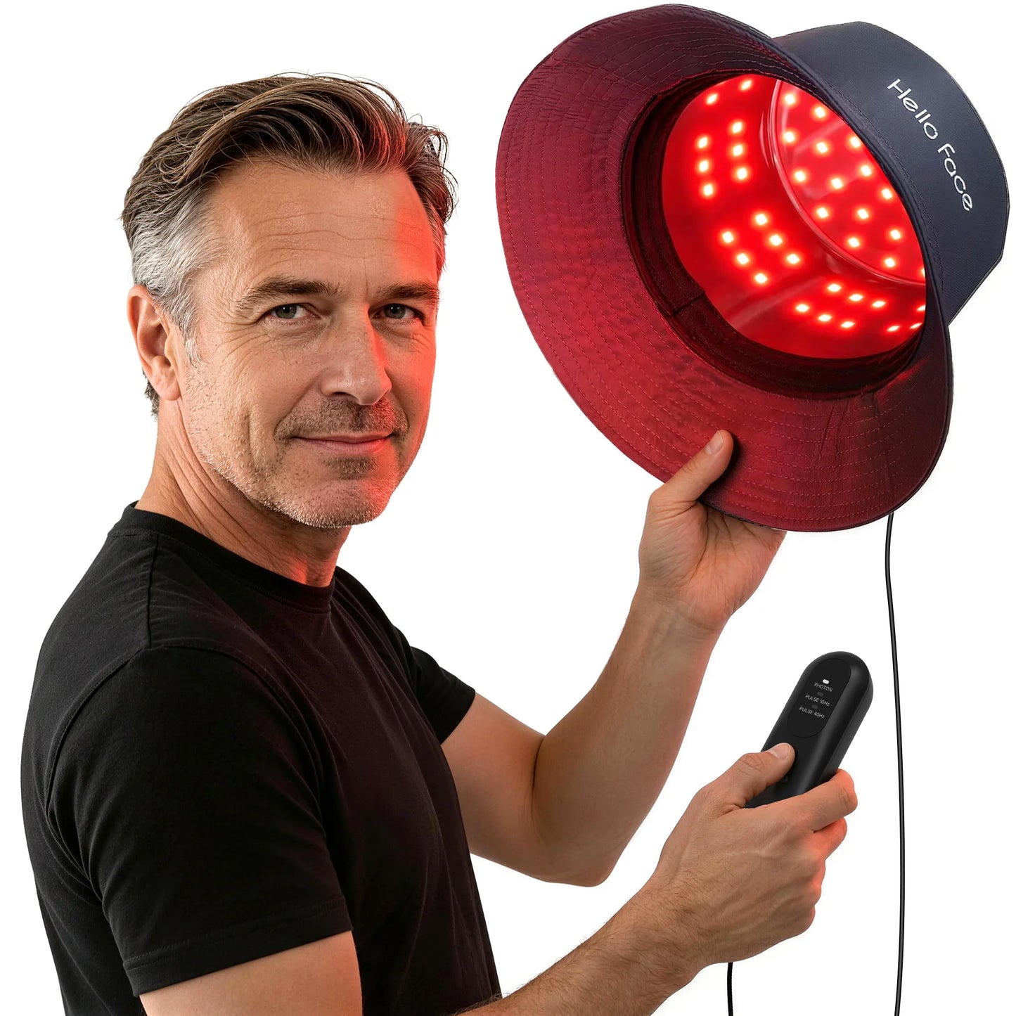 Hello Face T100 Red Light Hair Regrowth Therapy Cap Controller