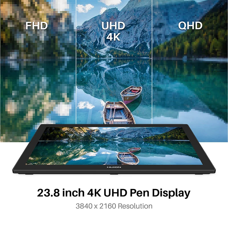 Huion Kamvas Pro 4K Graphics Tablet With 140 Percent sRGB